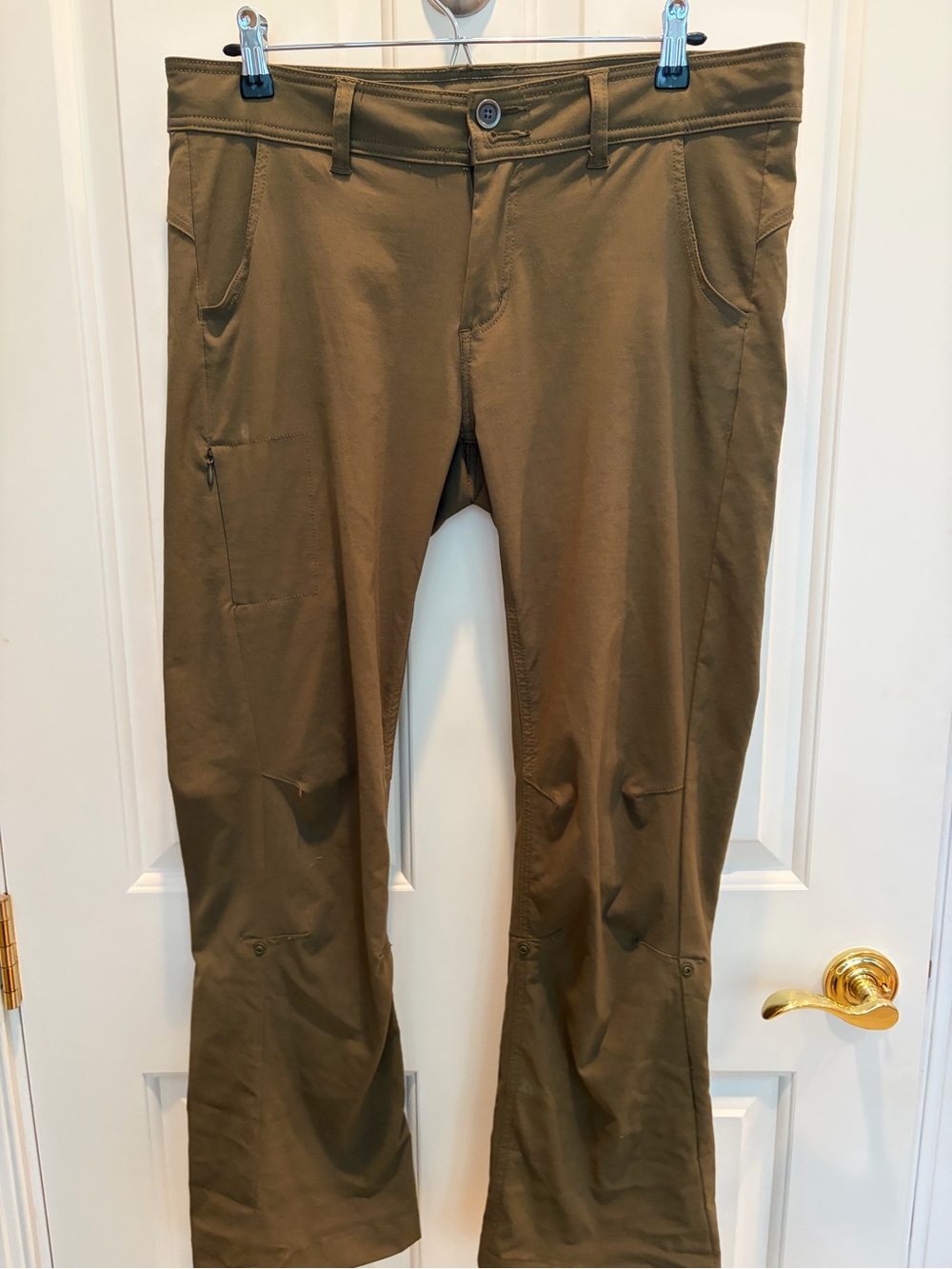 Prana khaki Cargo Hiking Pants Straight leg S 10